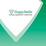 Логотип, визики и печатная реклама стоматологической клиники HappySmile (Москва)